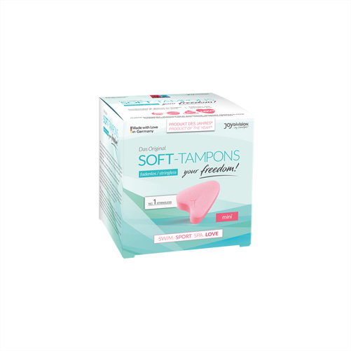 Soft-Tampons "mini", box of 3