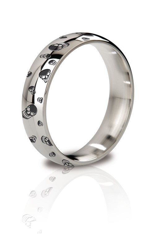 Mystim the Earl - round Cock Ring, 51 mm, engraved
