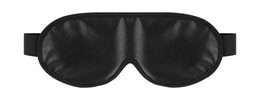 Soft-Leather-Bond-X Eye mask, black