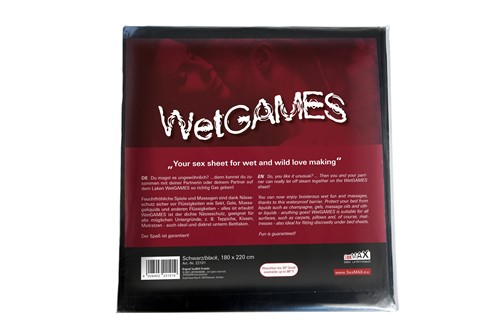 SexMAX - WetGAMES Sex sheet, black, 180 x 220 cm